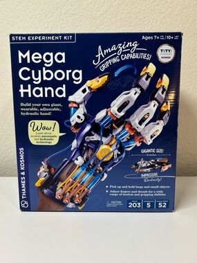 Thames & Kosmos Mega Cyborg Hand STEM Kit - Blue and Yellow